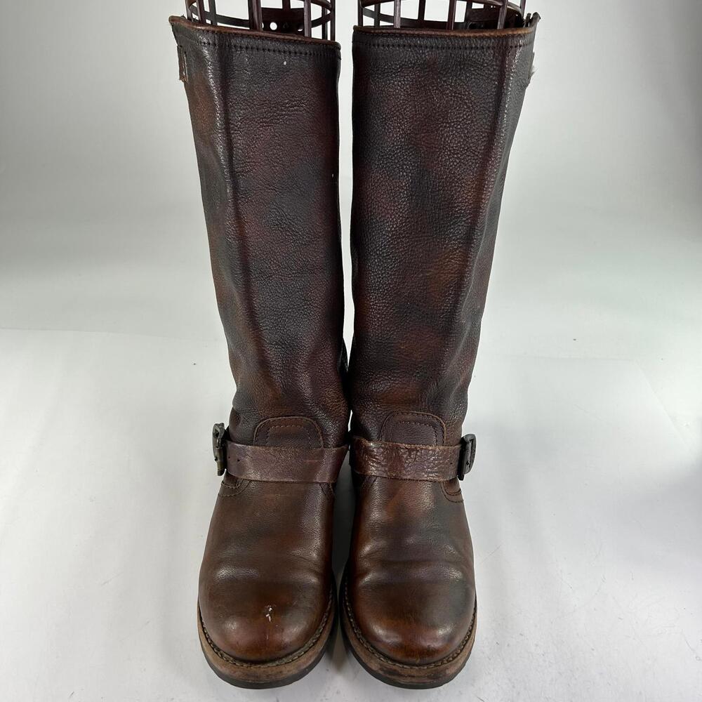 FRYE Veronica Slouch Women's Tall Boot US 7.5 B Leather Engineer Moto Boots - Picture 3 of 14